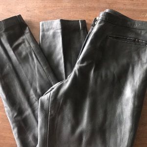 Leather jeans